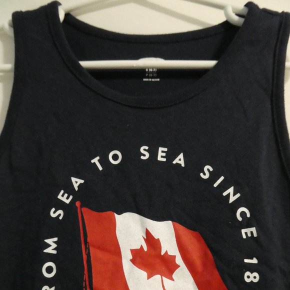 OLD NAVY small (6-7 years) navy graphic tank top Canada 2018 GUC - Picture 4 of 12